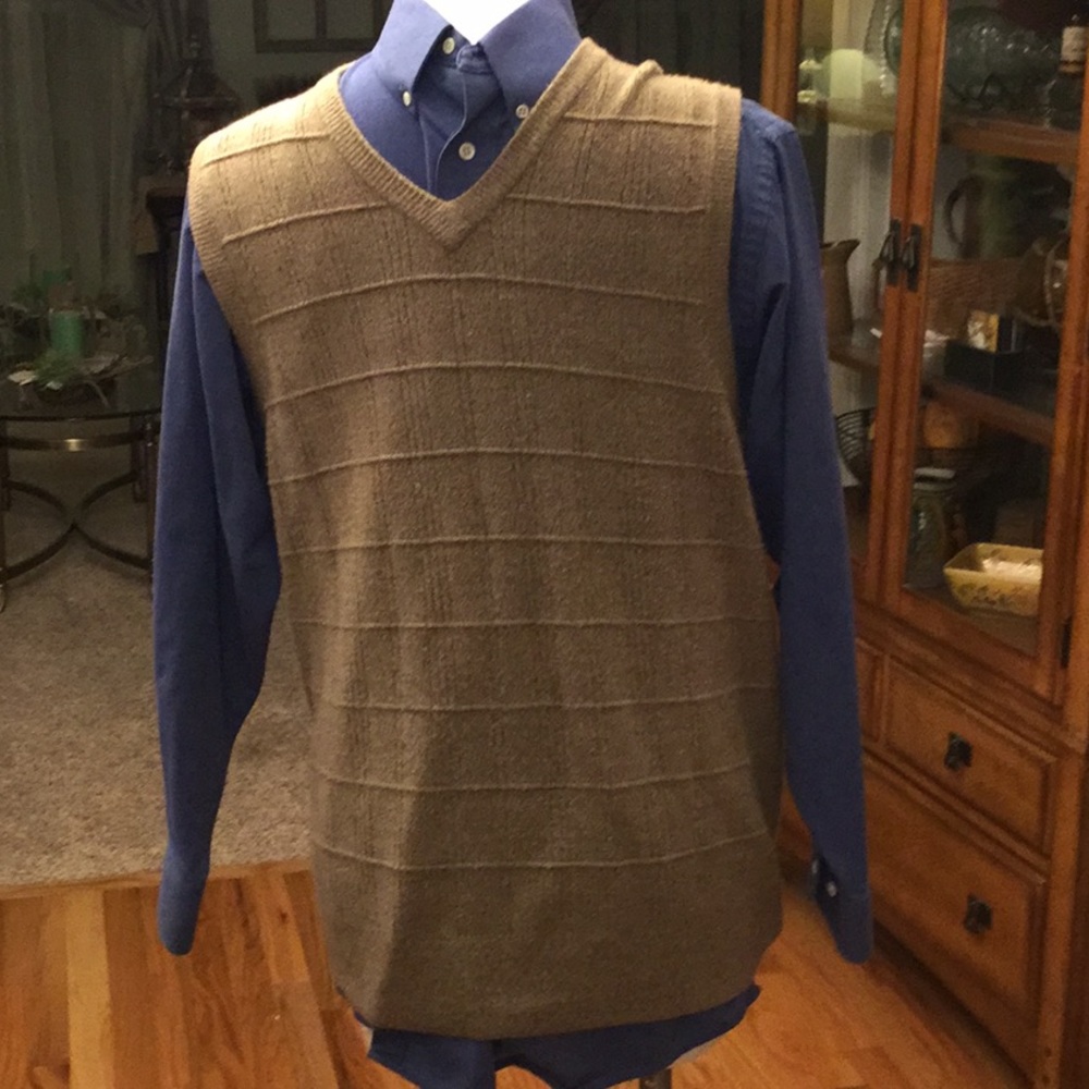 George Tan V-neck vest